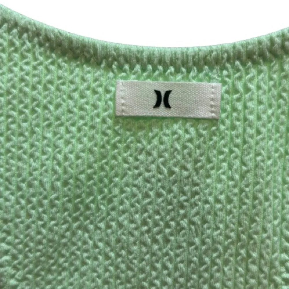 NWT Hurley Textured Beach Mini Racerback Coverup Green Size S - Picture 6 of 8